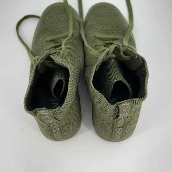 SUAVS Shoes Womens Size 9 Zilker Olive Green Knit High Top Lightweight Sneakers - Picture 14 of 15